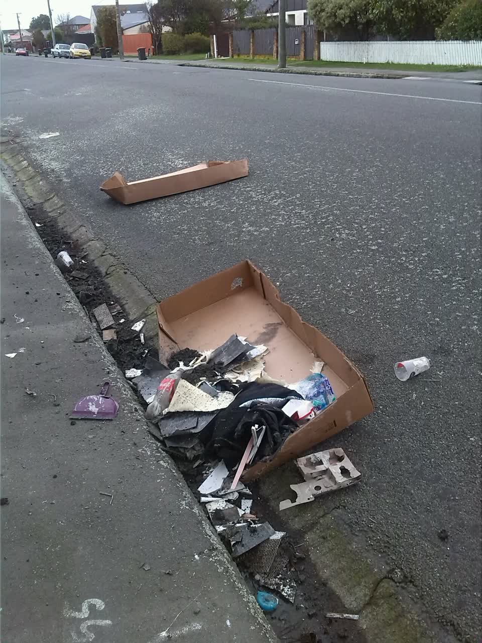 The photograph attached to this rubbish/recycling report