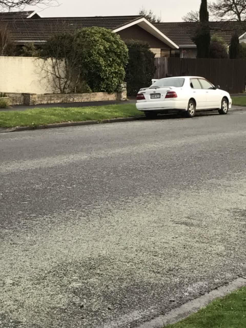 The photograph attached to this roading/streets report
