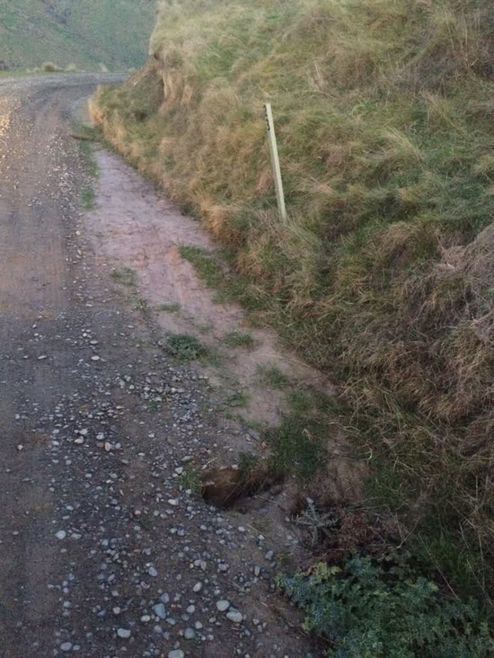The photograph attached to this roading/streets report