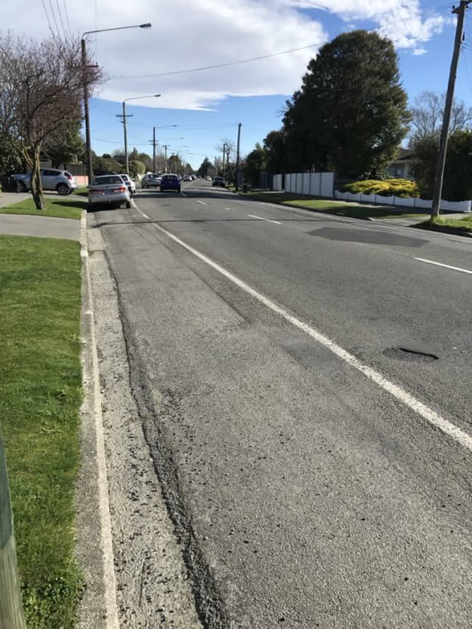 The photograph attached to this roading/streets report