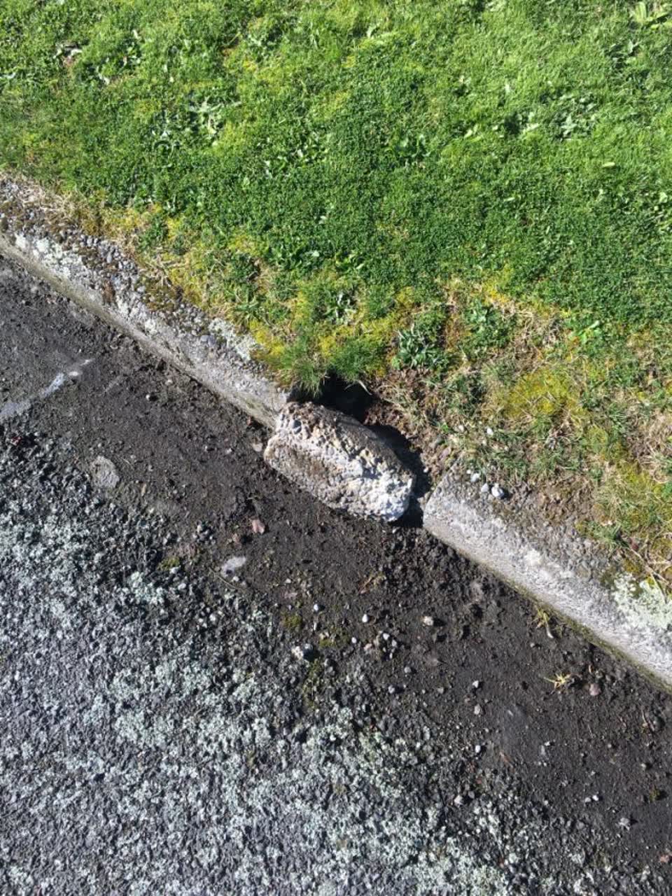 The photograph attached to this roading/streets report