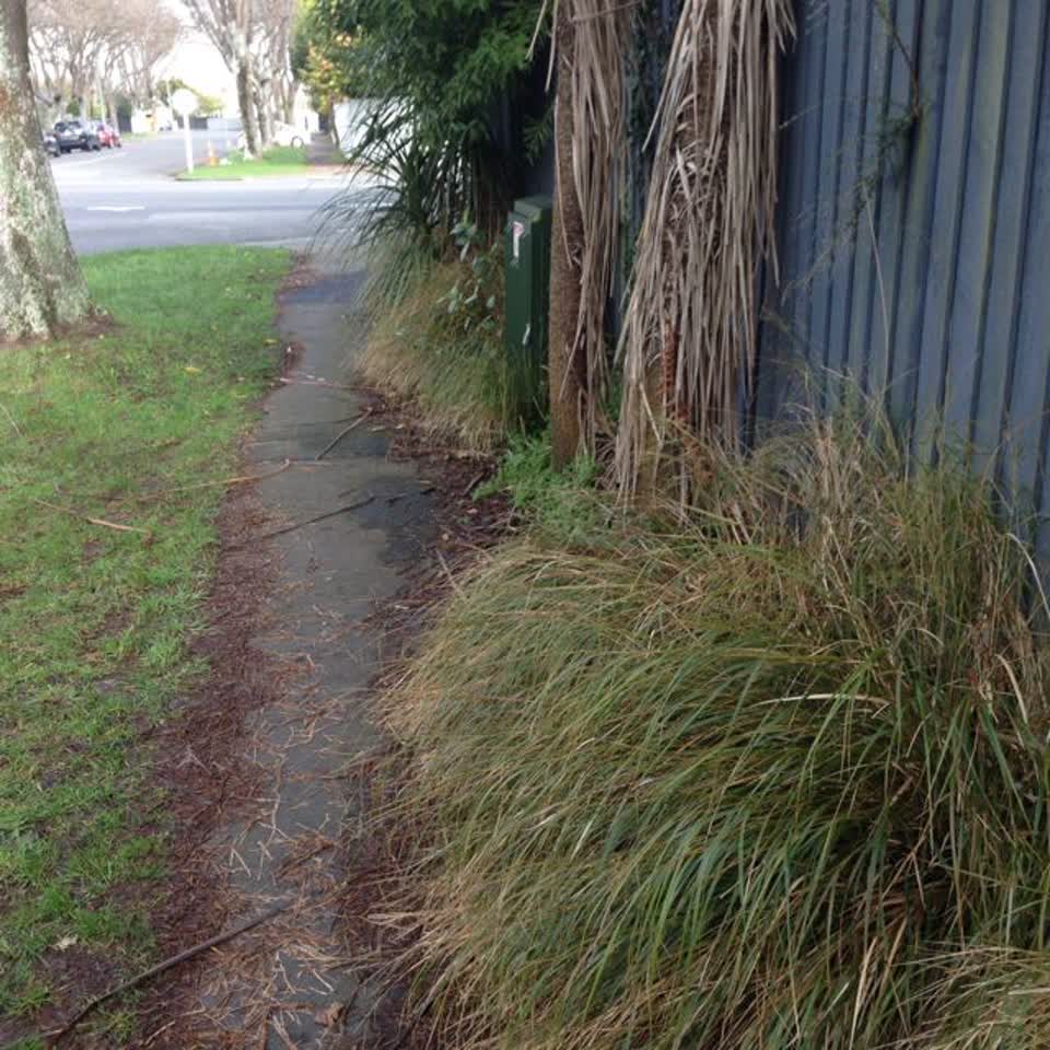 The photograph attached to this roading/streets report