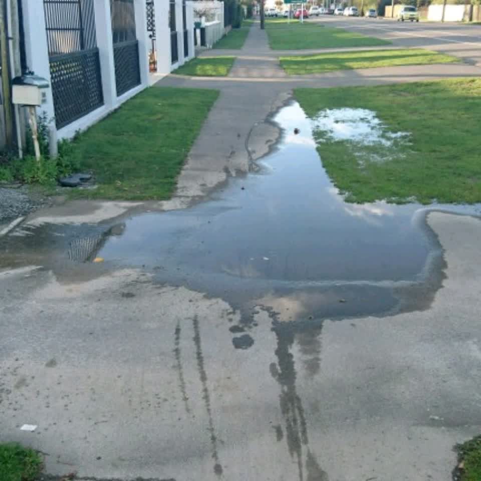 The photograph attached to this wastewater/stormwater report