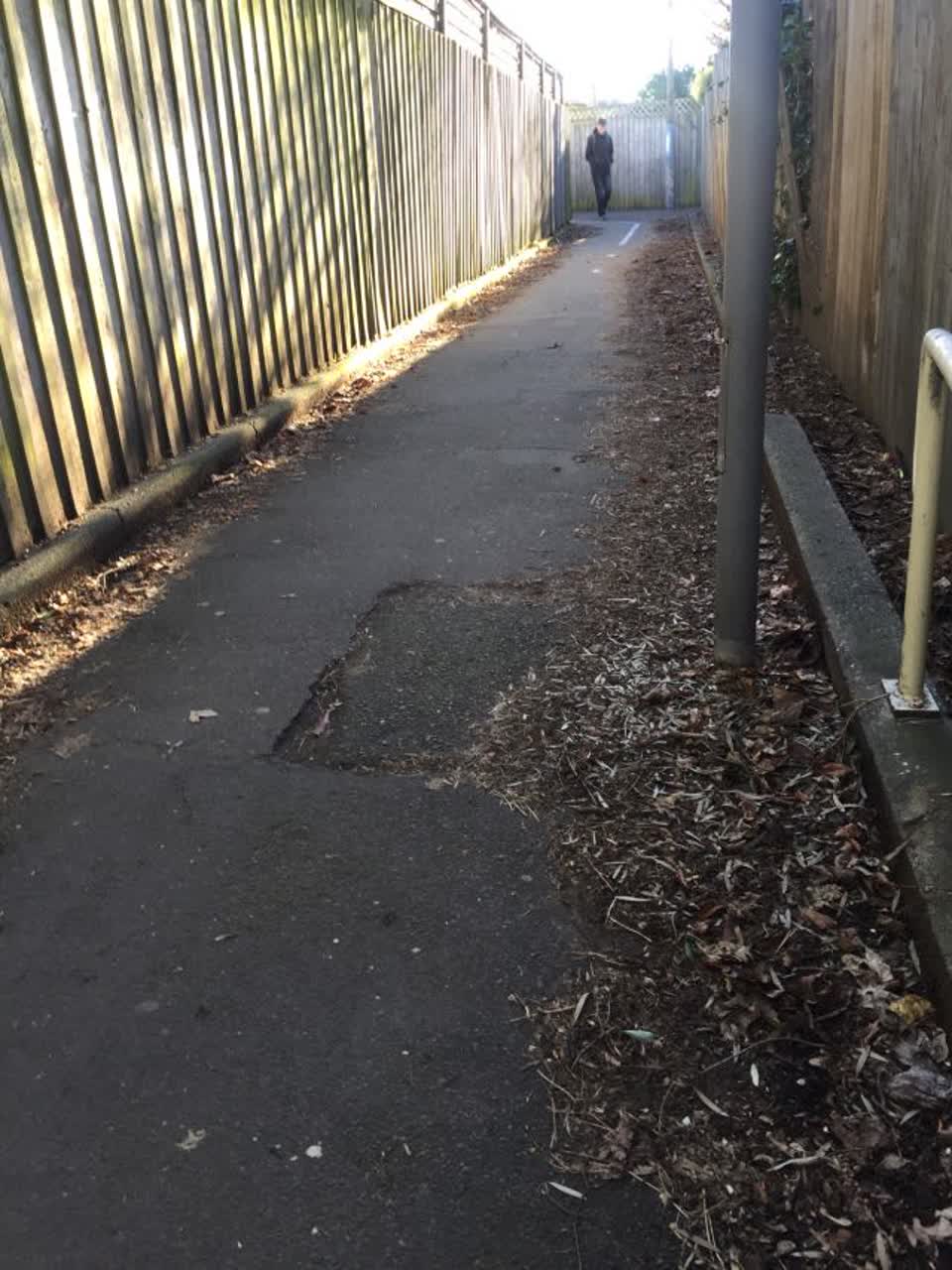 The photograph attached to this roading/streets report