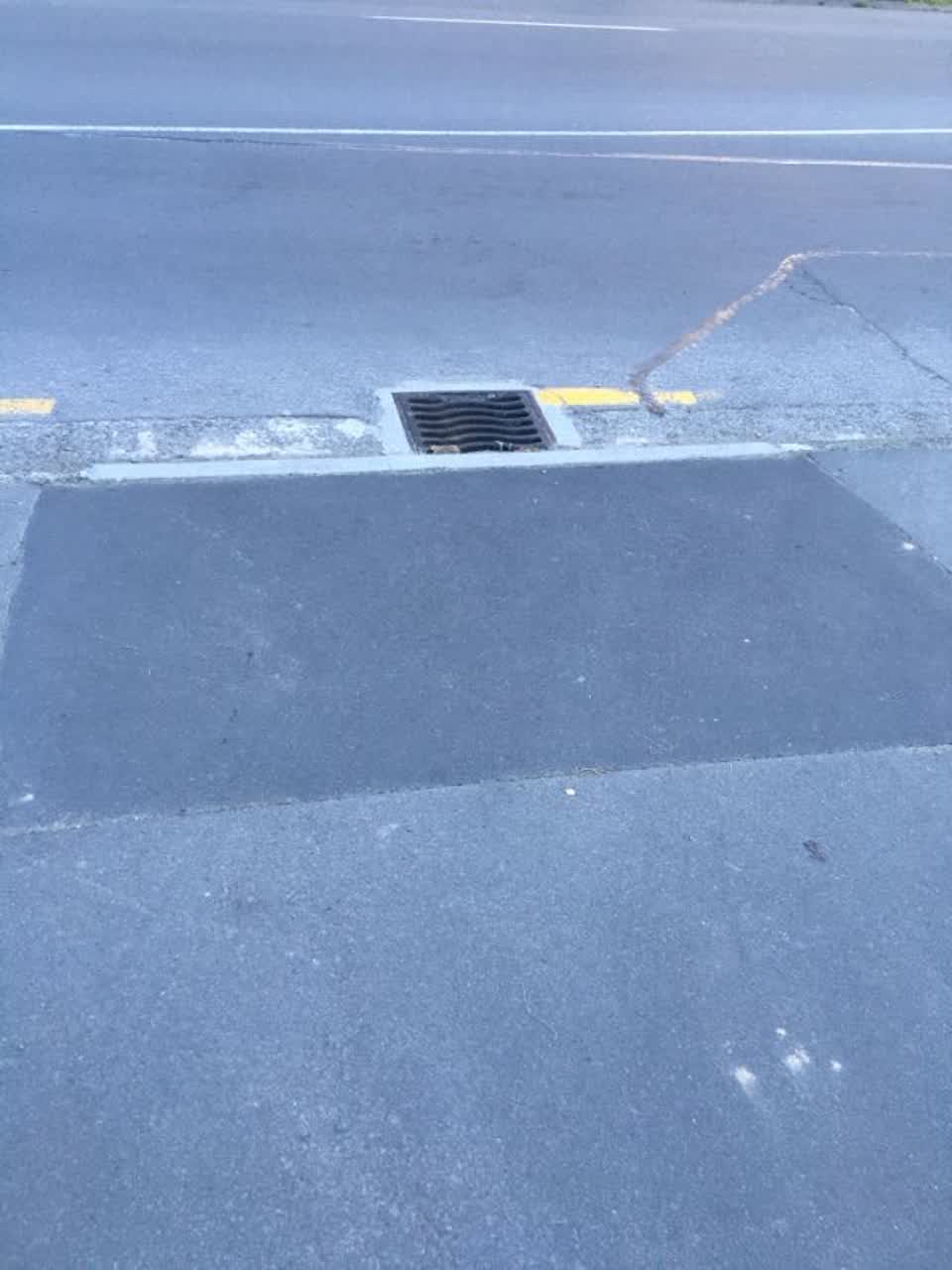 The photograph attached to this roading/streets report