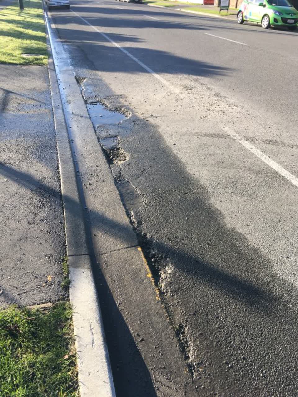 The photograph attached to this roading/streets report