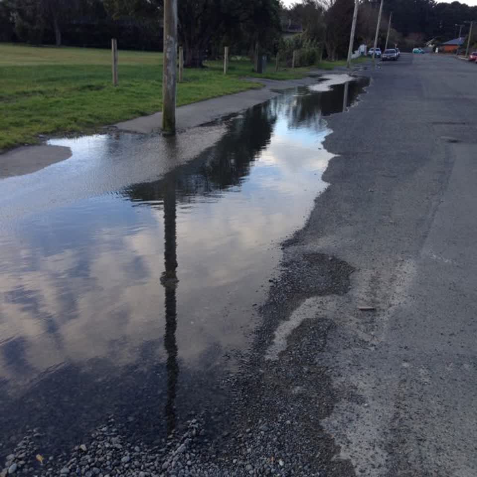 The photograph attached to this wastewater/stormwater report