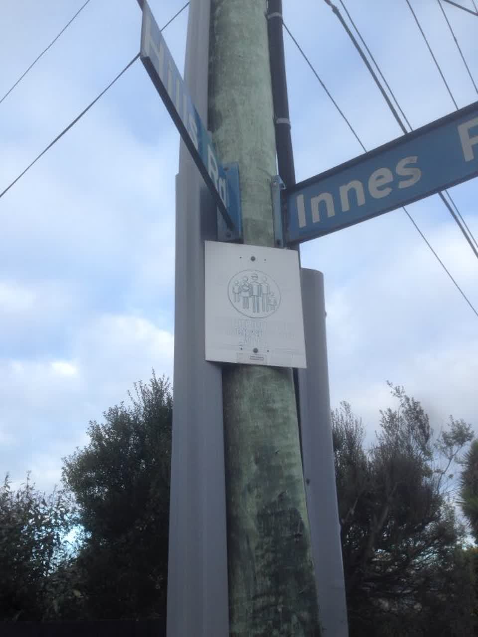The photograph attached to this roading/streets report