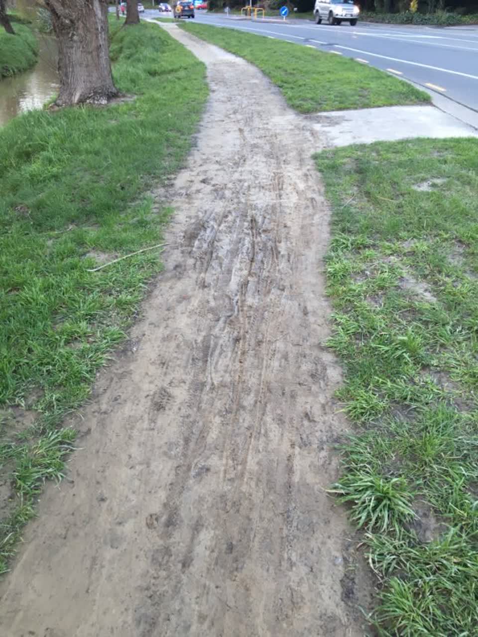 The photograph attached to this roading/streets report