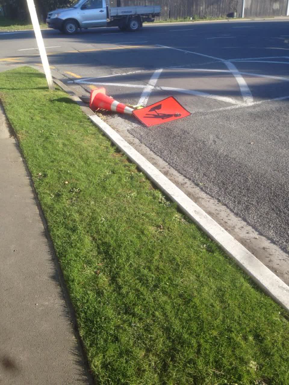 The photograph attached to this roading/streets report