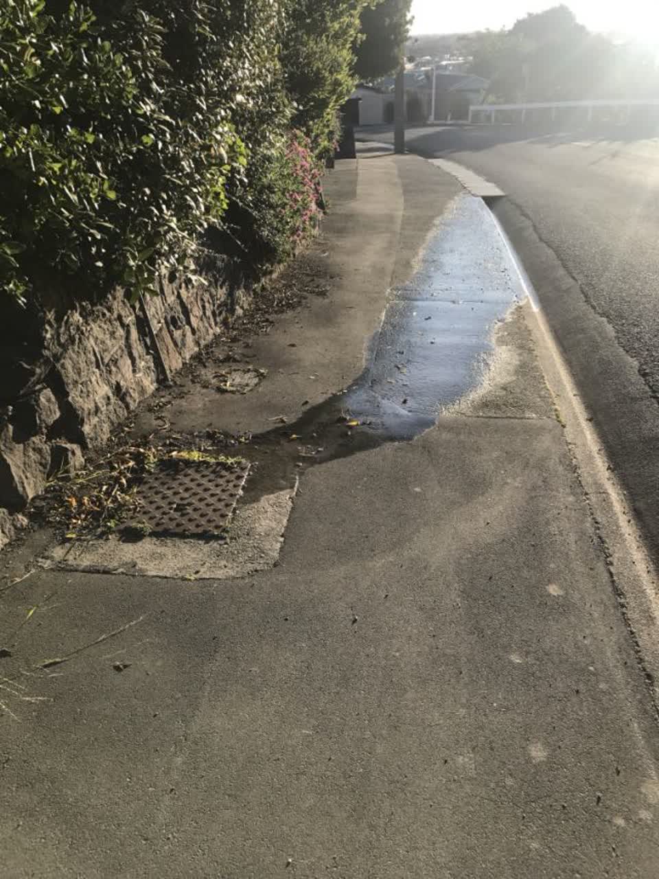 The photograph attached to this wastewater/stormwater report