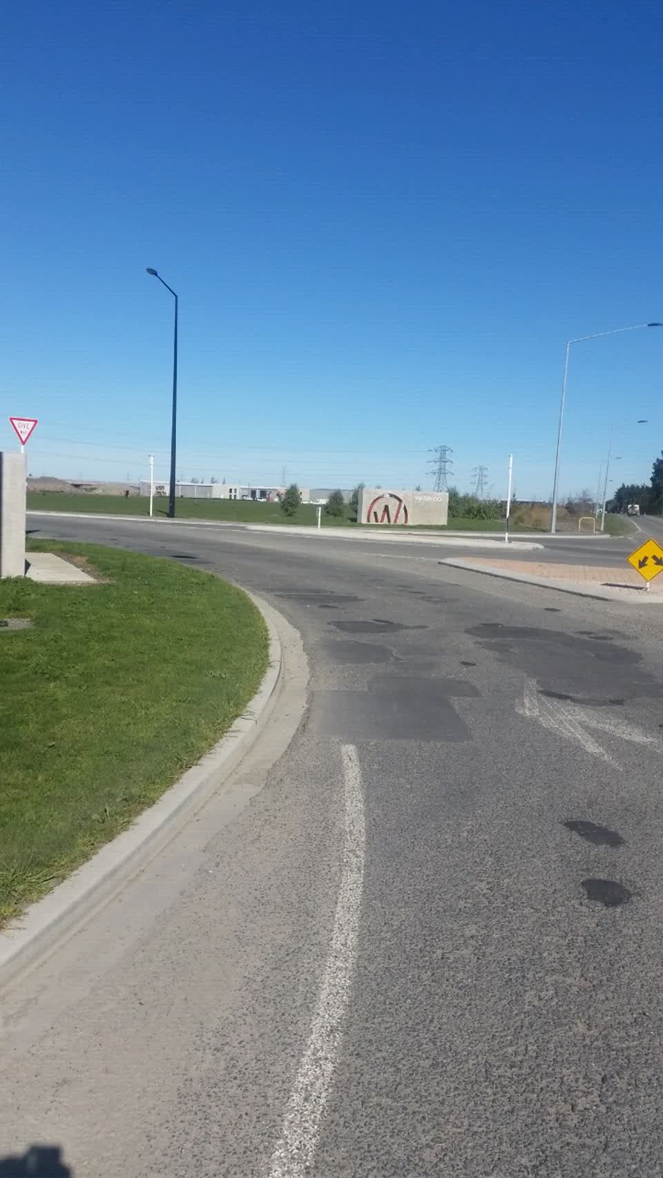 The photograph attached to this roading/streets report