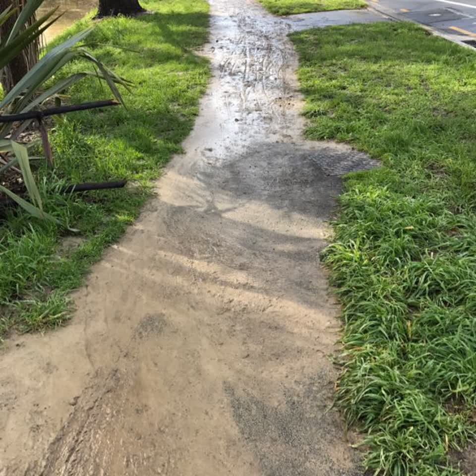 The photograph attached to this wastewater/stormwater report
