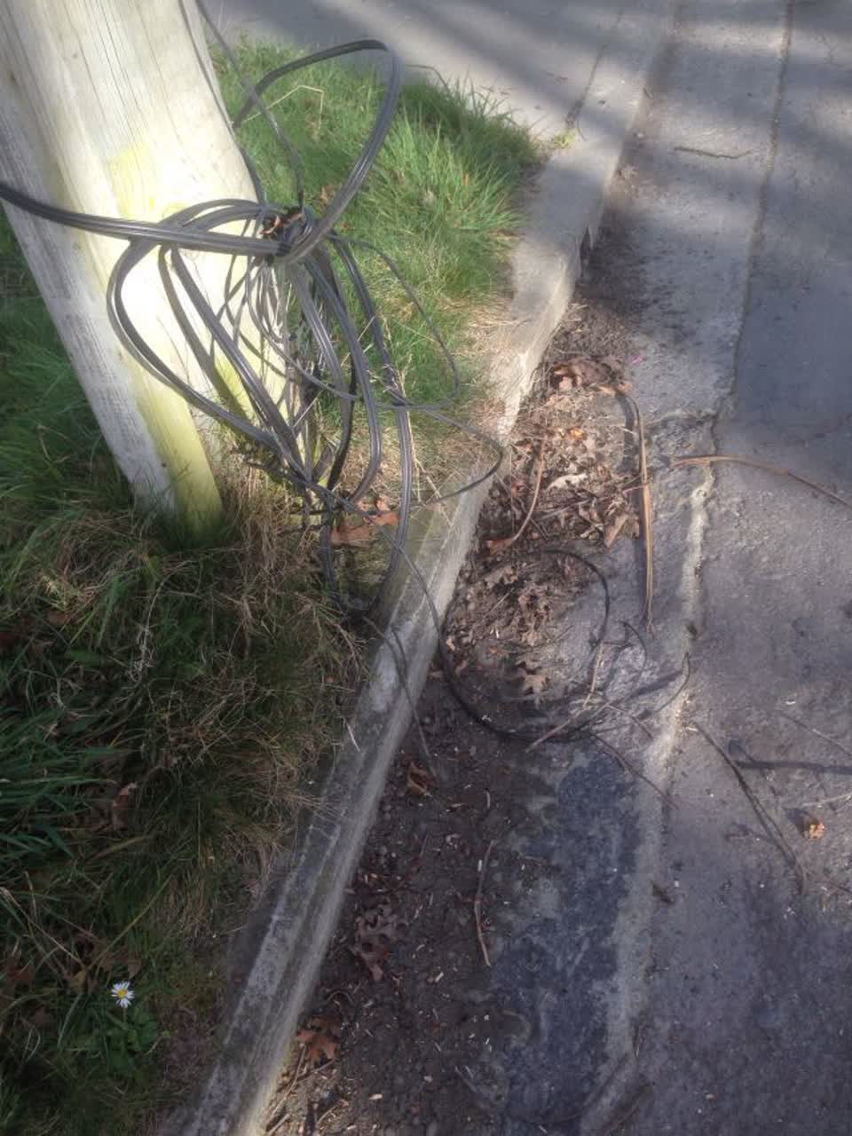 The photograph attached to this roading/streets report