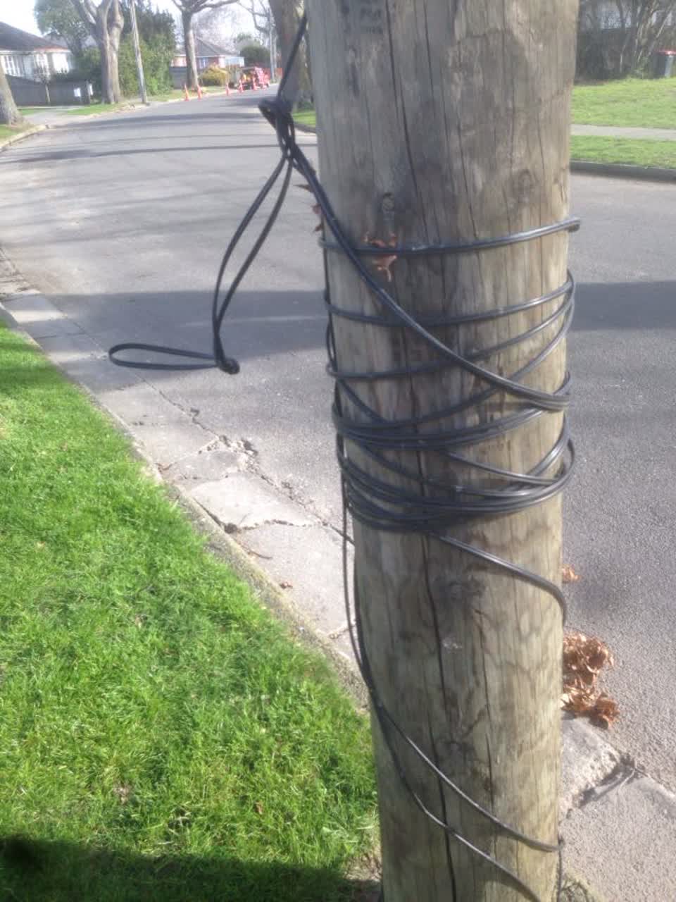 The photograph attached to this roading/streets report