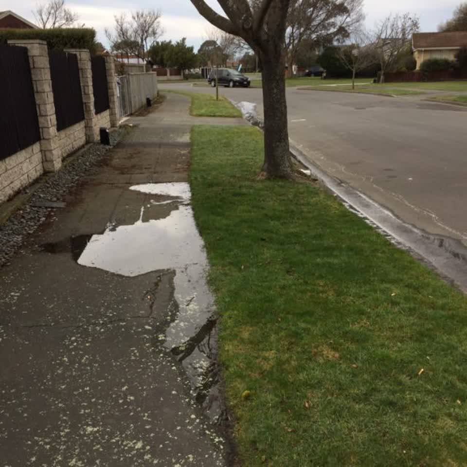 The photograph attached to this water supply report