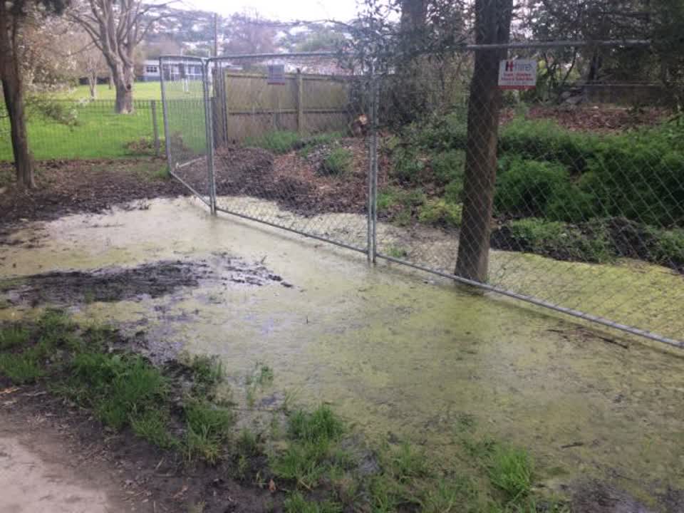 The photograph attached to this wastewater/stormwater report