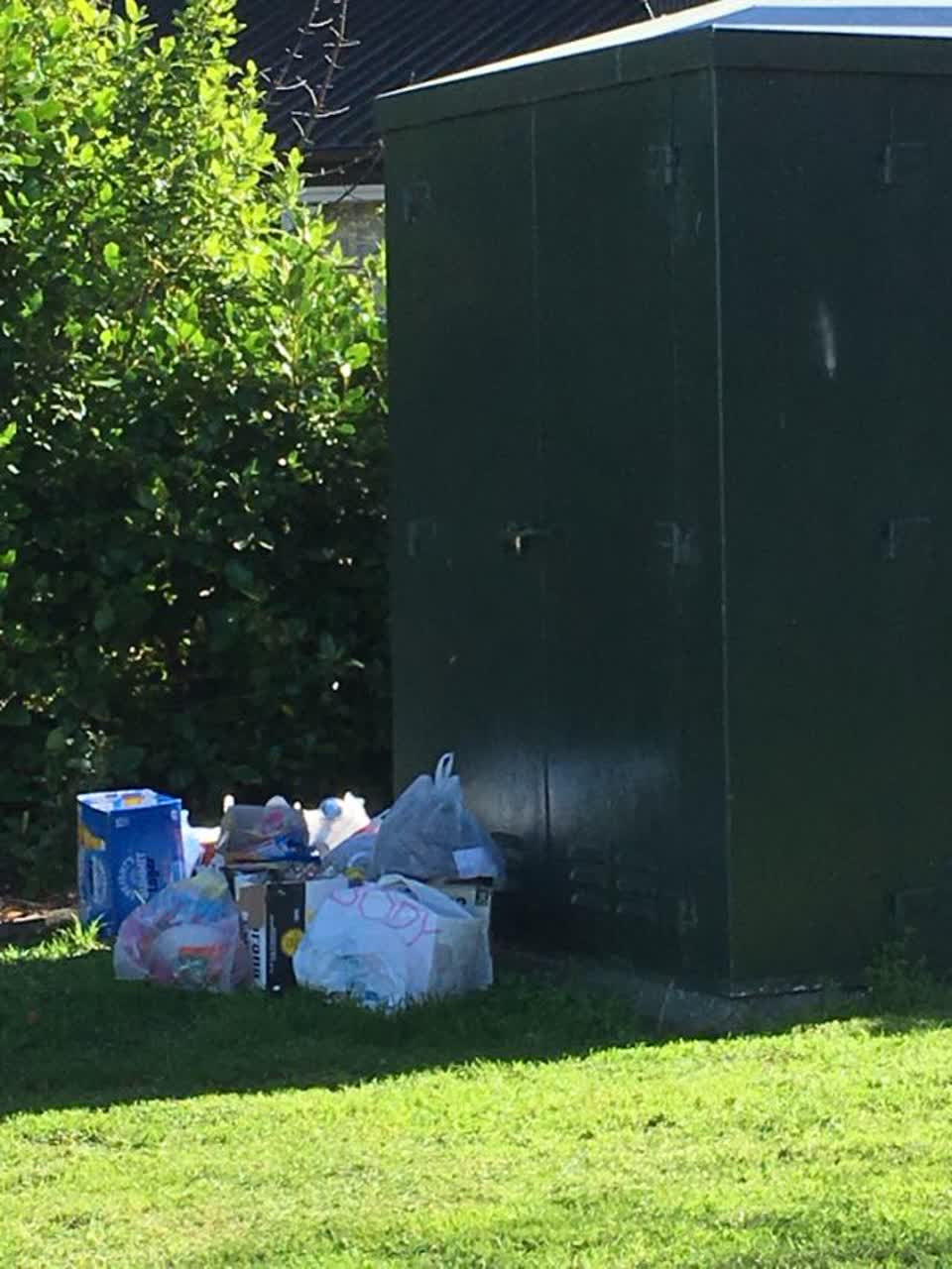 The photograph attached to this rubbish/recycling report