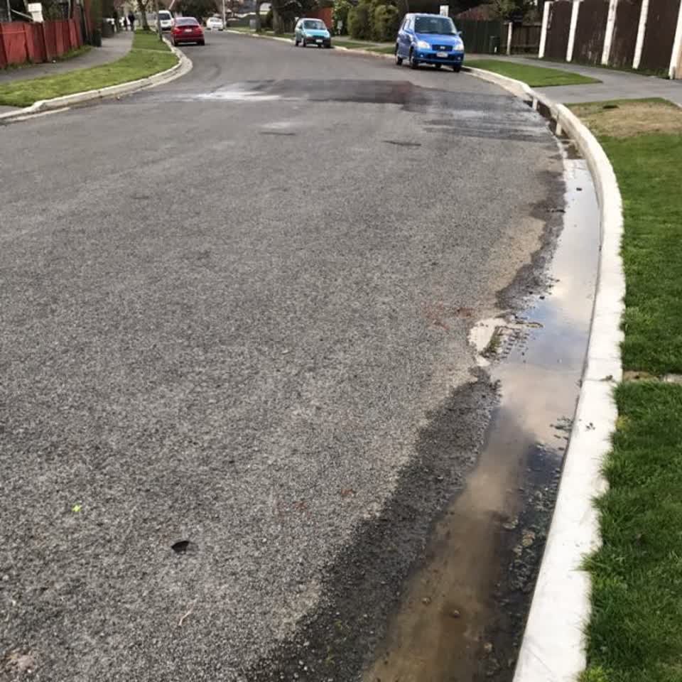 The photograph attached to this wastewater/stormwater report