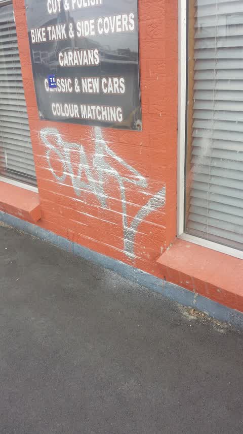 Graffiti, a report photo