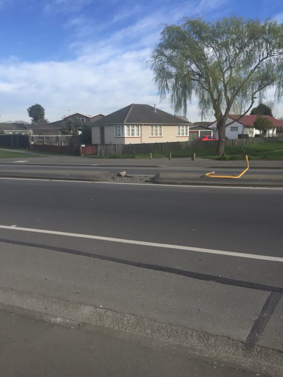 The photograph attached to this roading/streets report