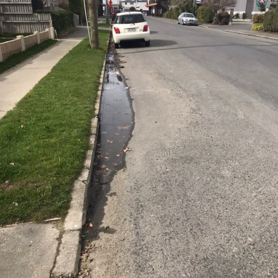 The photograph attached to this wastewater/stormwater report