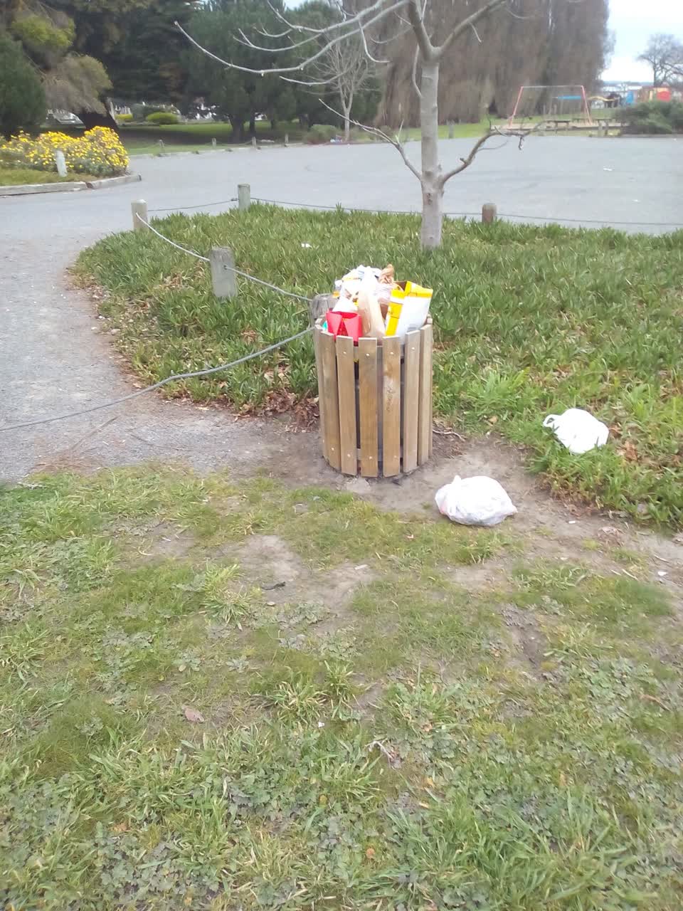 The photograph attached to this rubbish/recycling report