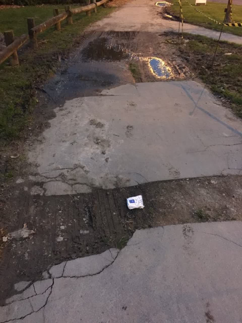 The photograph attached to this roading/streets report