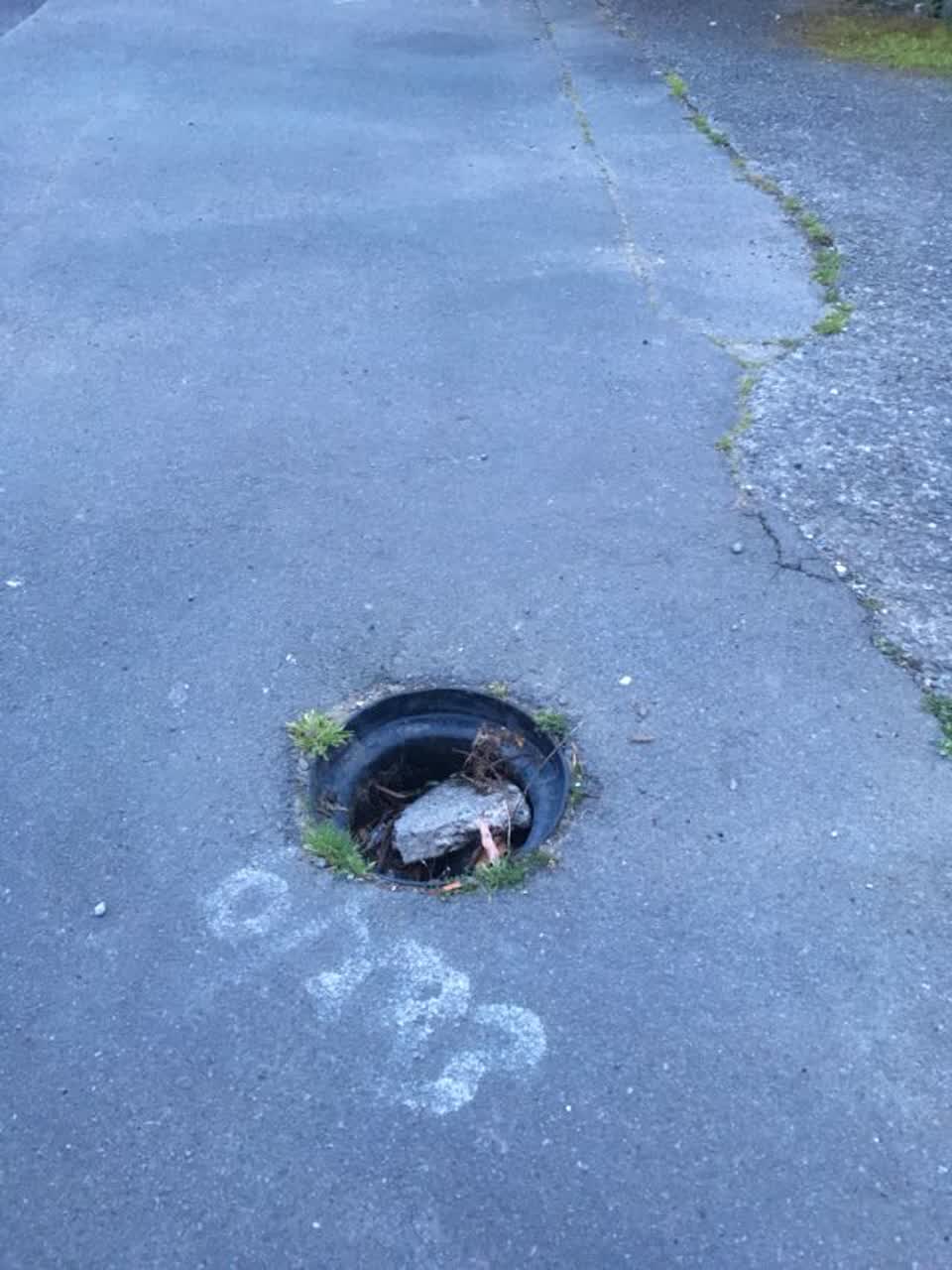 The photograph attached to this roading/streets report