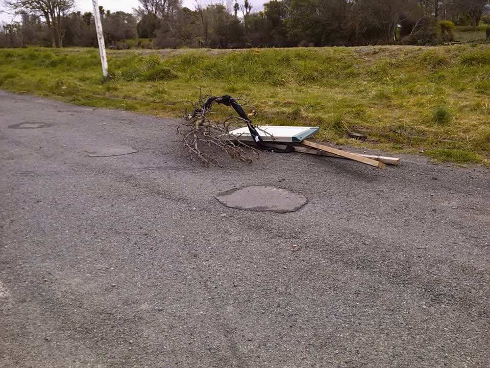 The photograph attached to this rubbish/recycling report