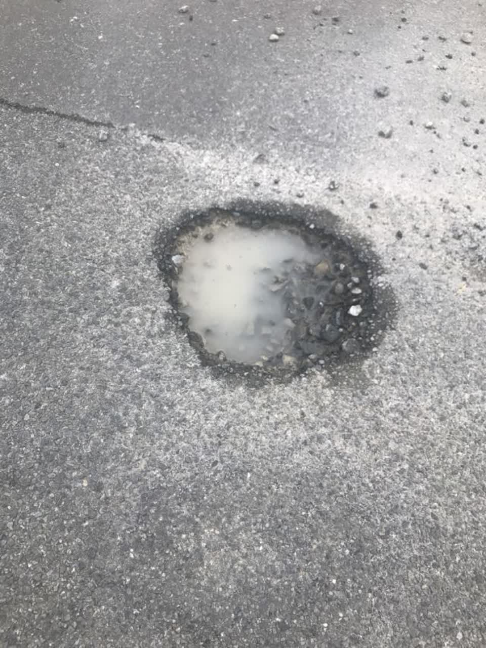 The photograph attached to this roading/streets report