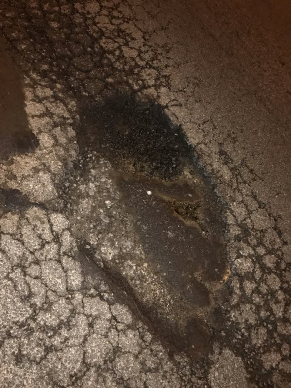The photograph attached to this roading/streets report