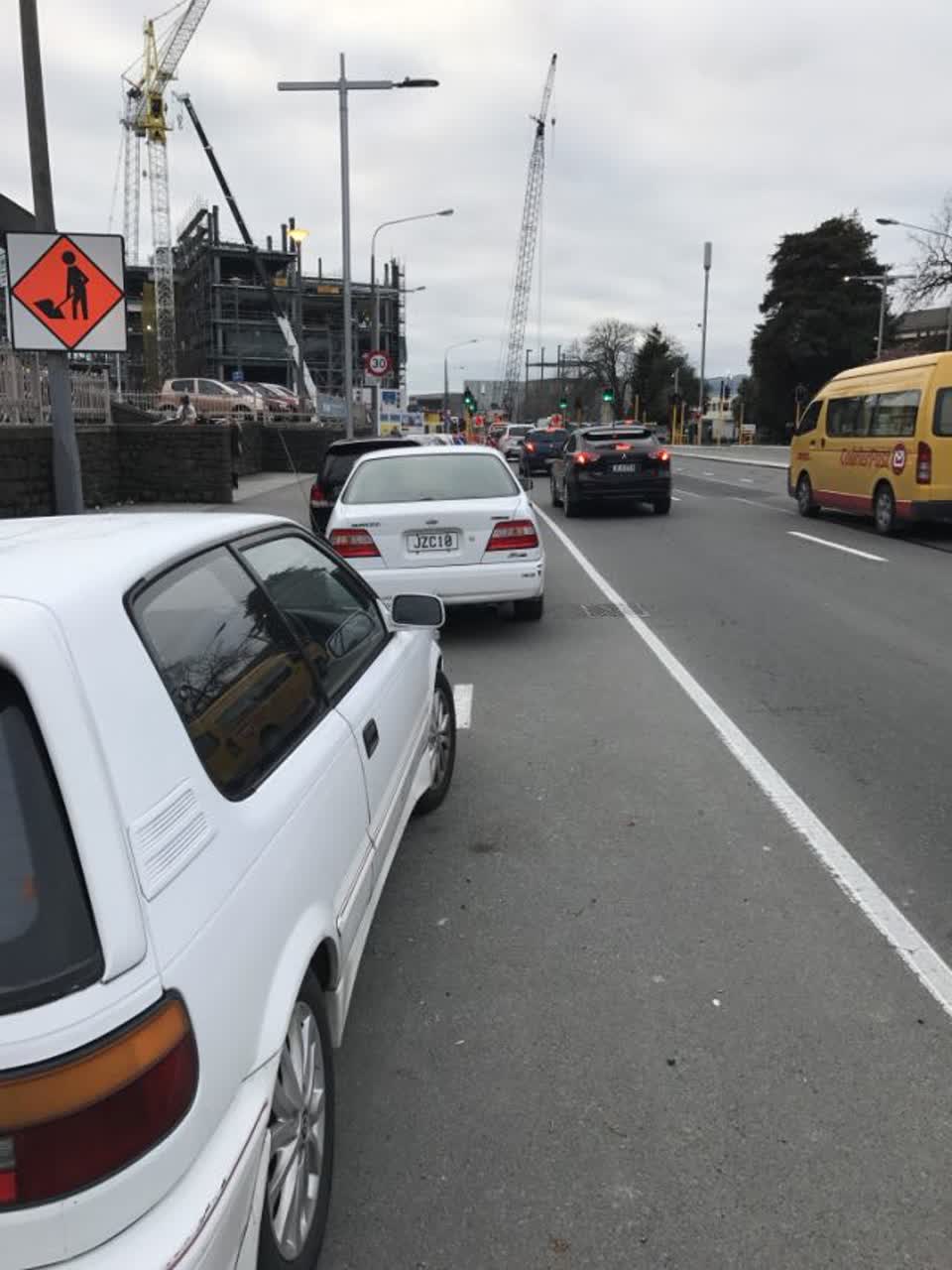 The photograph attached to this roading/streets report