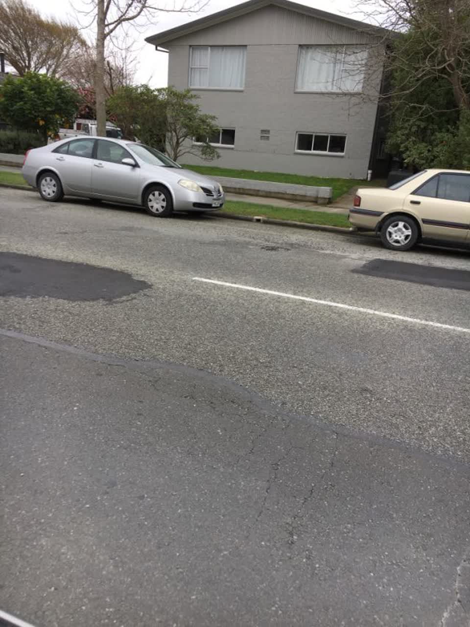 The photograph attached to this roading/streets report