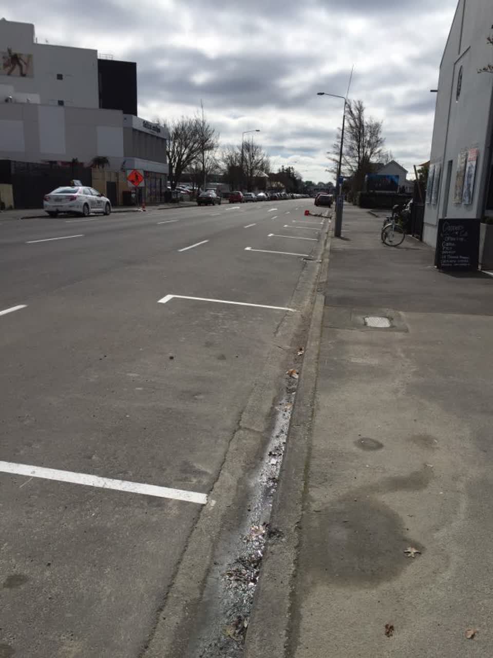 The photograph attached to this roading/streets report