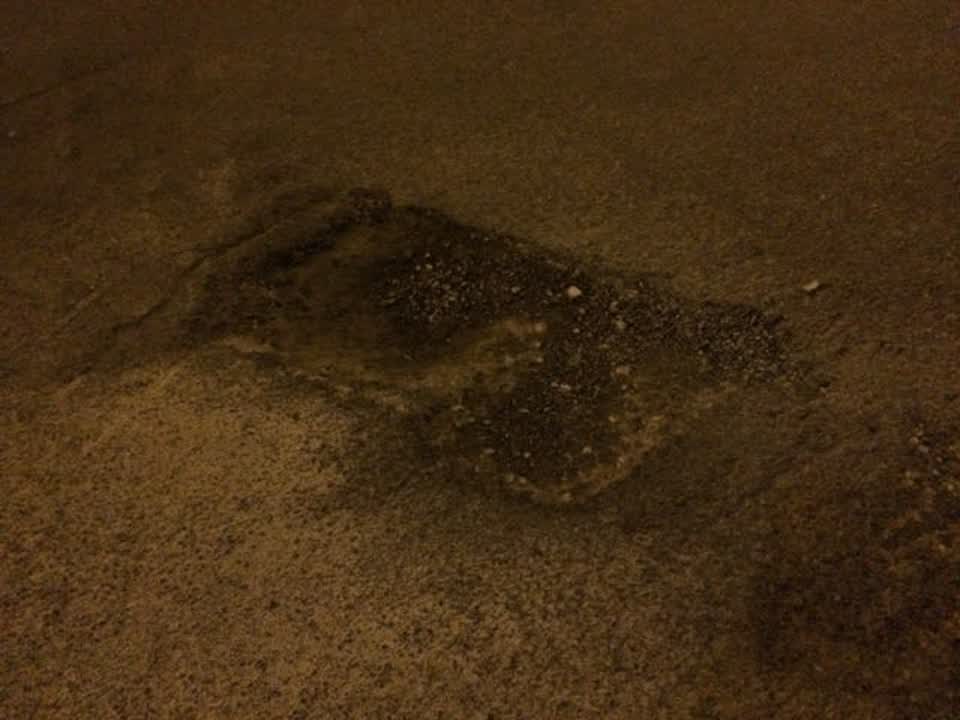 The photograph attached to this roading/streets report