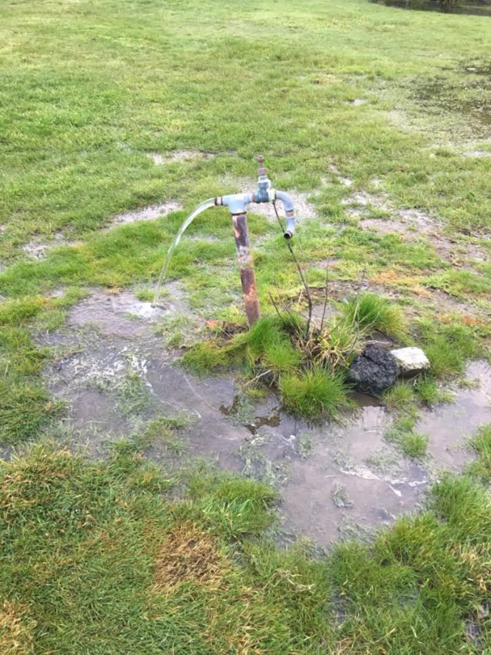 The photograph attached to this water supply report
