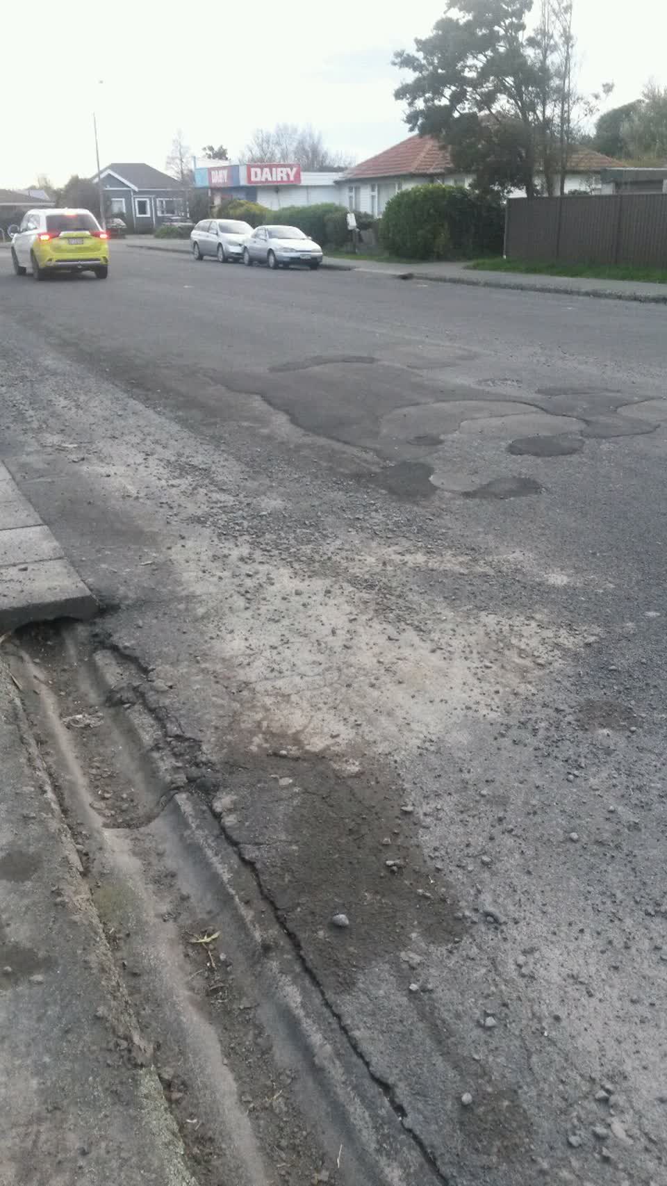The photograph attached to this roading/streets report