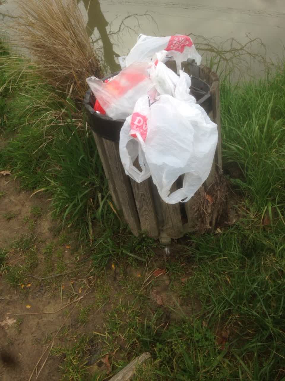 The photograph attached to this rubbish/recycling report