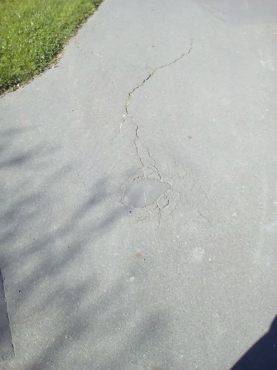 The photograph attached to this roading/streets report