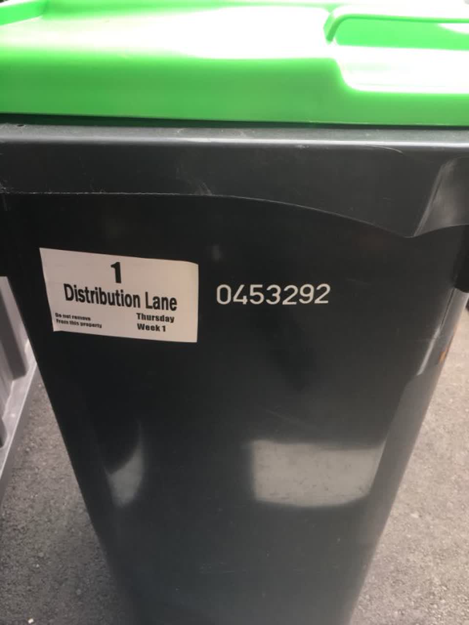 The photograph attached to this rubbish/recycling report