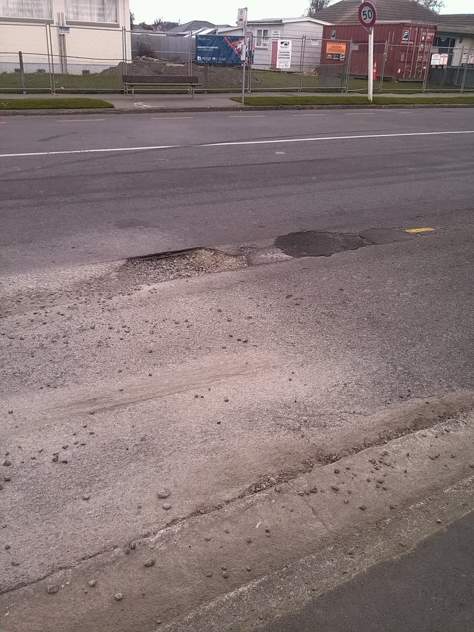 The photograph attached to this roading/streets report