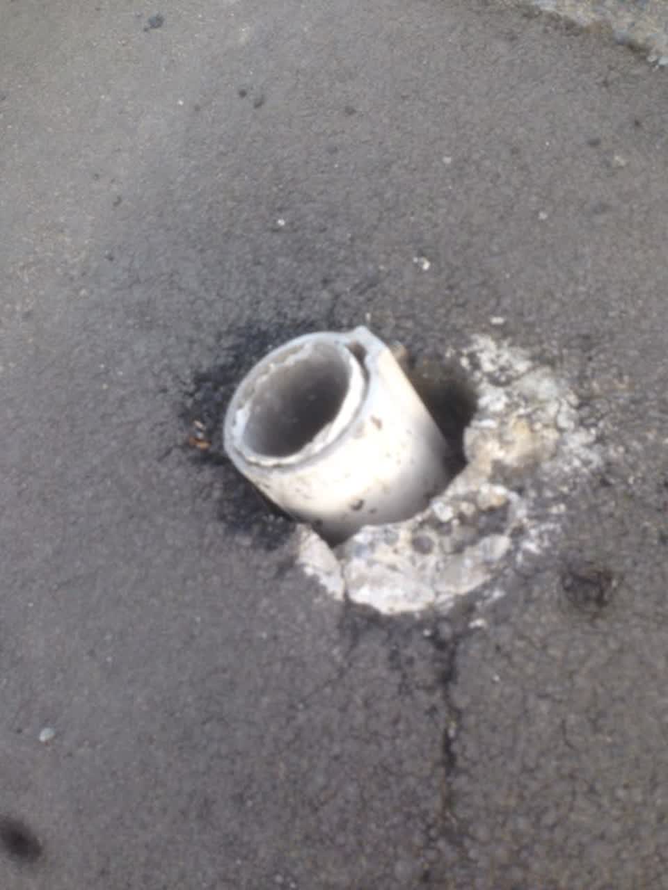 The photograph attached to this roading/streets report