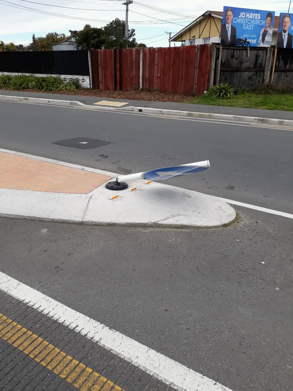 The photograph attached to this roading/streets report