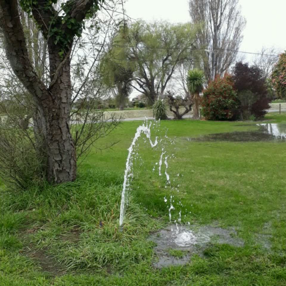 The photograph attached to this water supply report