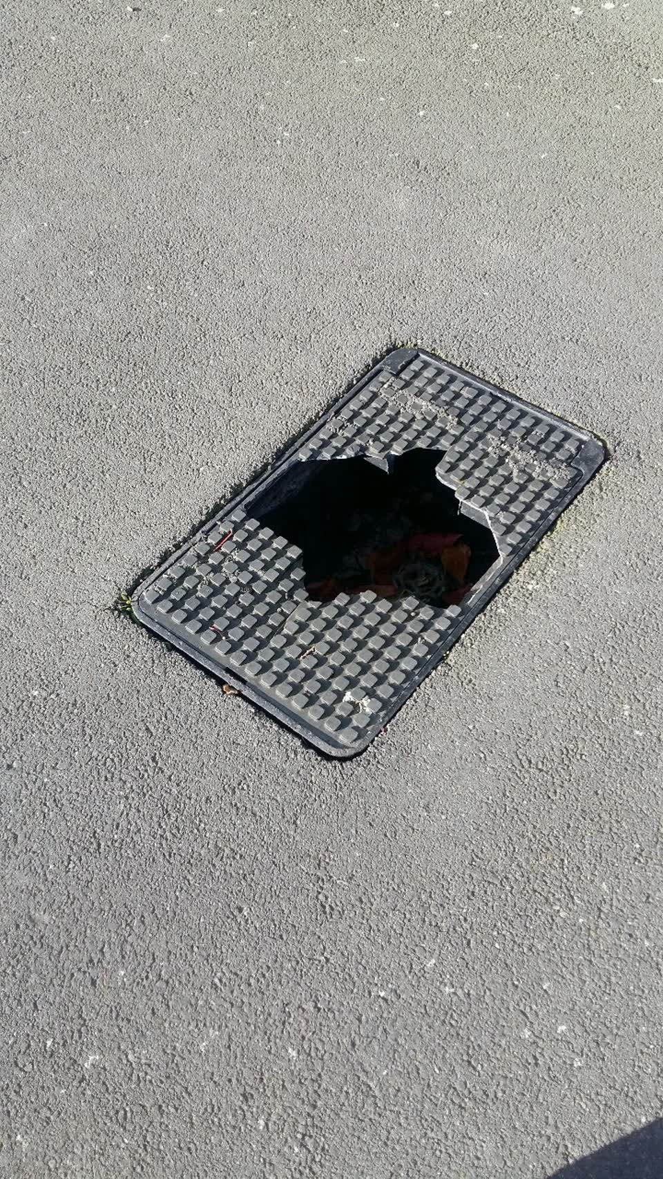 The photograph attached to this roading/streets report