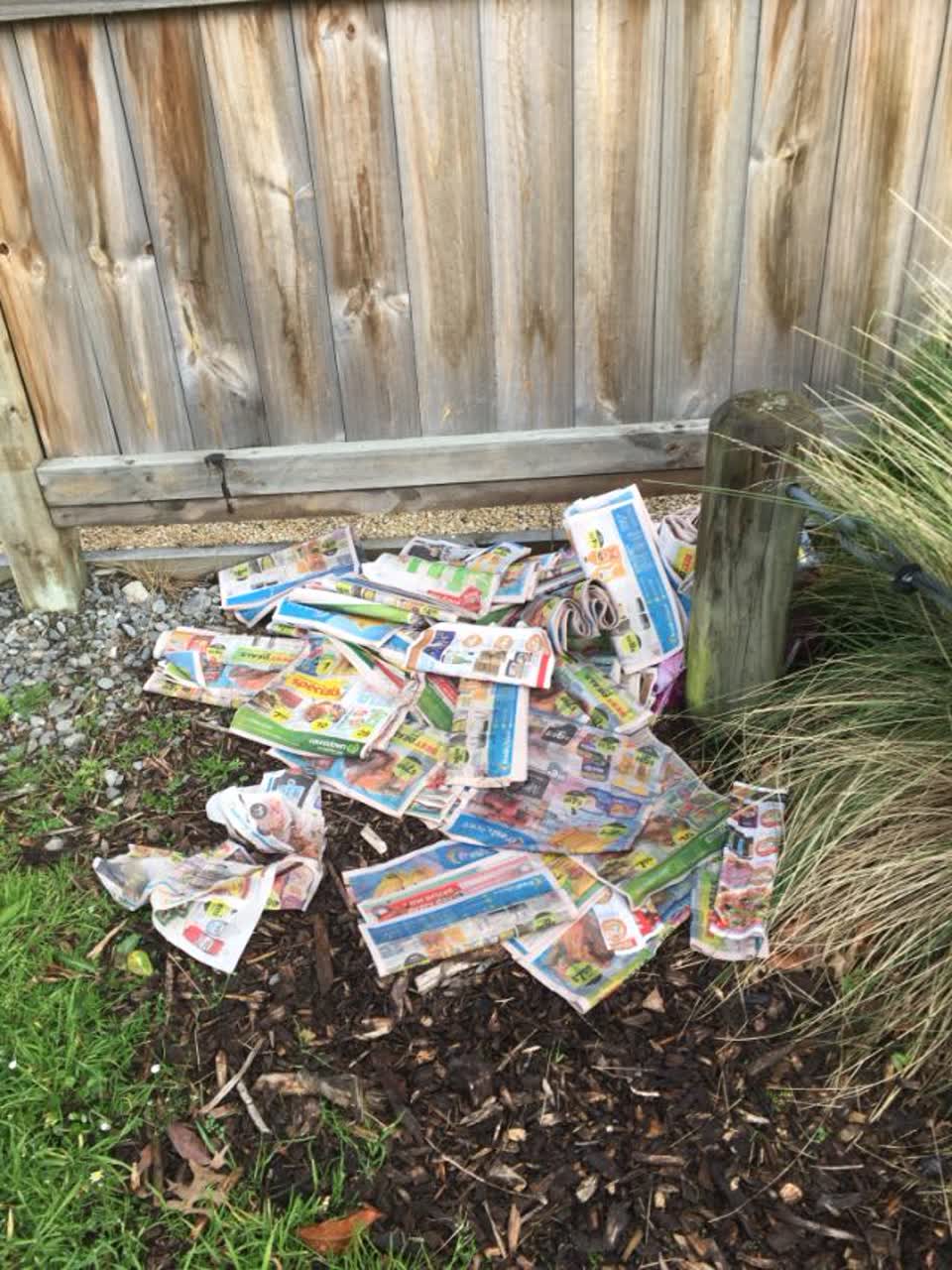 The photograph attached to this rubbish/recycling report