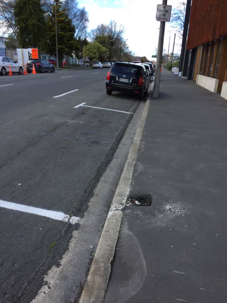 The photograph attached to this roading/streets report