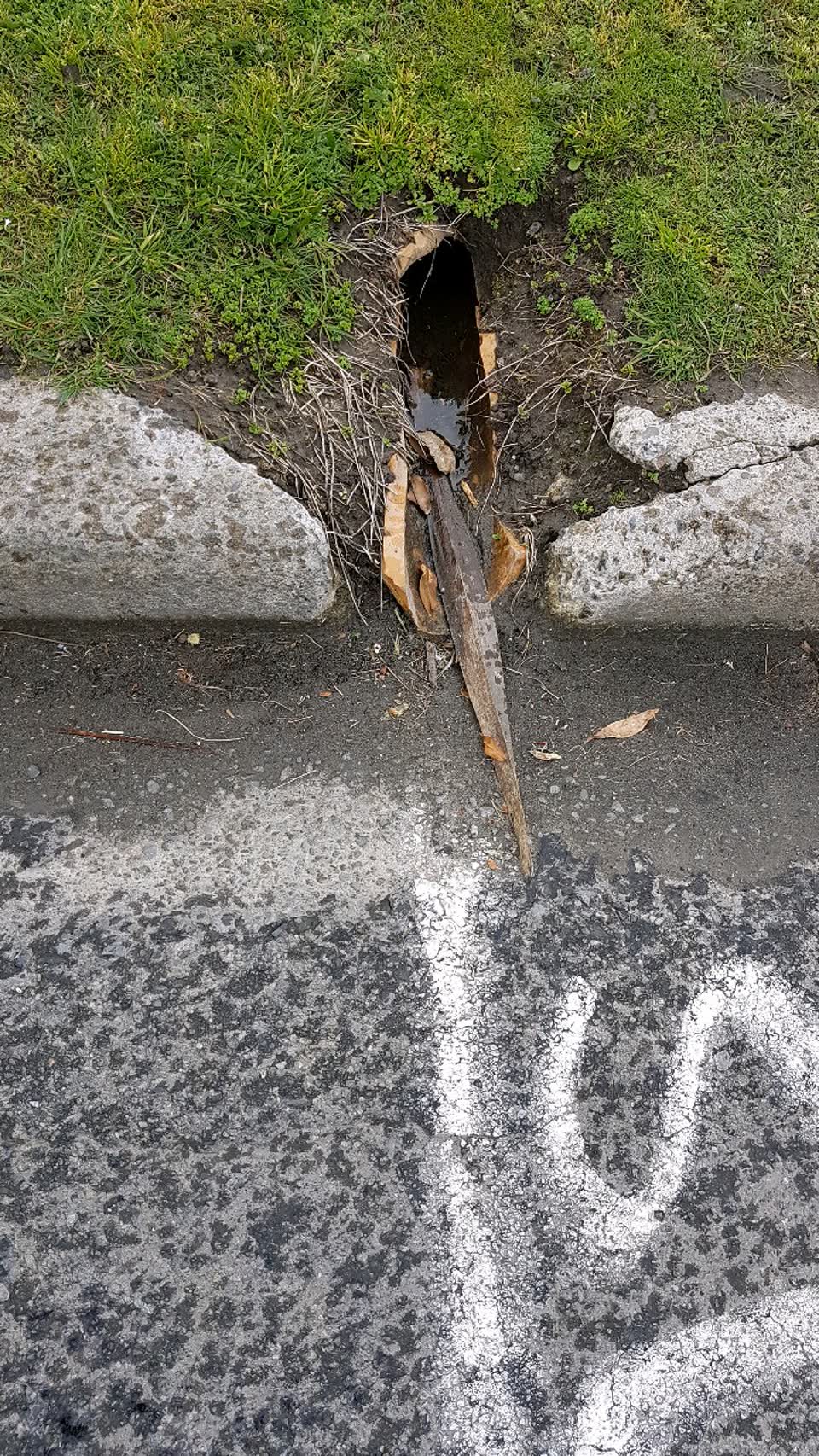 The photograph attached to this wastewater/stormwater report