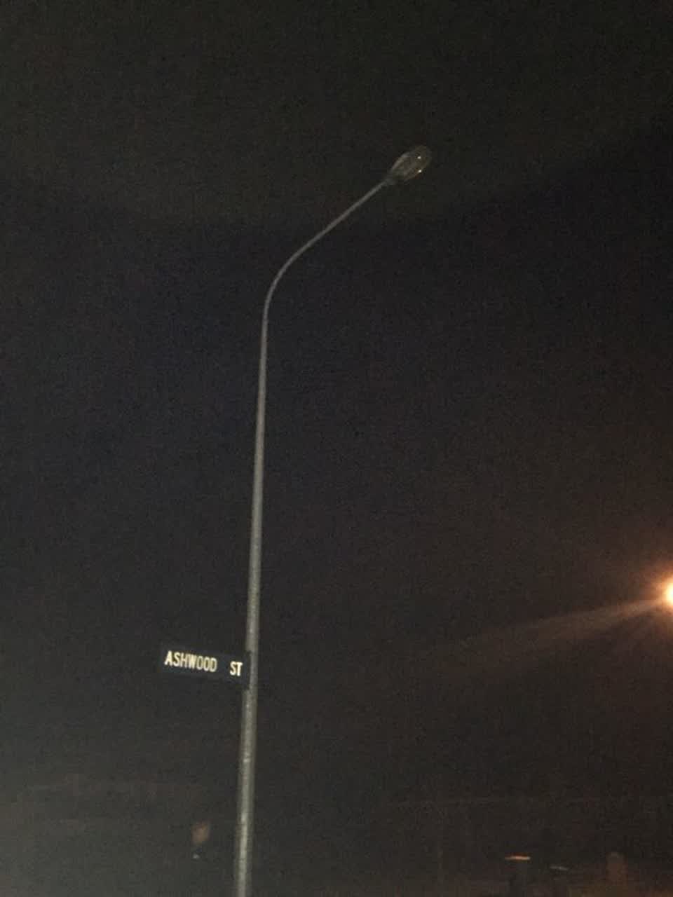 The photograph attached to this roading/streets report